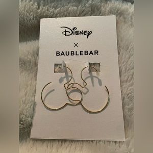 Disney X BAUBLEBAR gold Mickey earrings